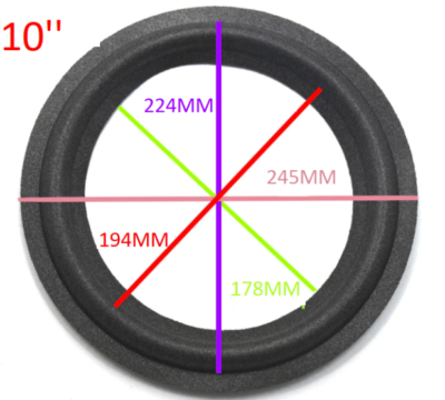 Sospensione Woofer 25cm In FOAM! Bordo Riparazione Altoparlante - Foto 8