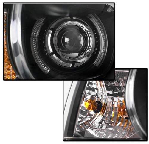 FOR 10-13 CHEVY CAMARO CCFL HALO BLACK PROJECTOR HEADLIGHT LAMP W/50W 6000K HID - Picture 3 of 4