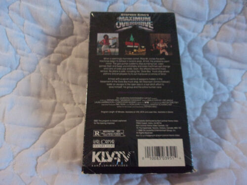 STEPHEN KING'S MAXIMUM OVERDRIVE VHS 80'S HORROR AC-DC MUSIC EMILIO ESTEVEZ - Picture 2 of 10