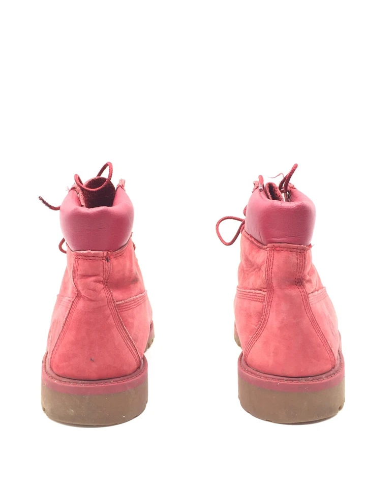 Timberland 6 inch Burgundy Botas De Cuero Nubuck Rojo Mujer T.39 US.6 UK.5,5 - Imagen 4 de 4