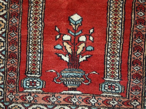 Alfombra anejo Turco Konya hecho a mano 62cm x 92cm 1970s - 1C600 - Picture 8 of 9