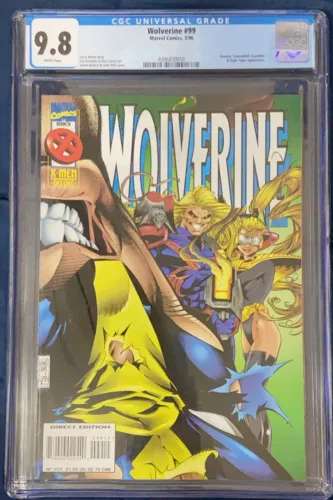 Wolverine 99 CGC 9.8 Genesis, Cannonball, Expediter & Tyger Tiger appearance.