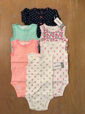 New Carter's Infant Girls Summer Clothing Lot of 6 Size 6 Months