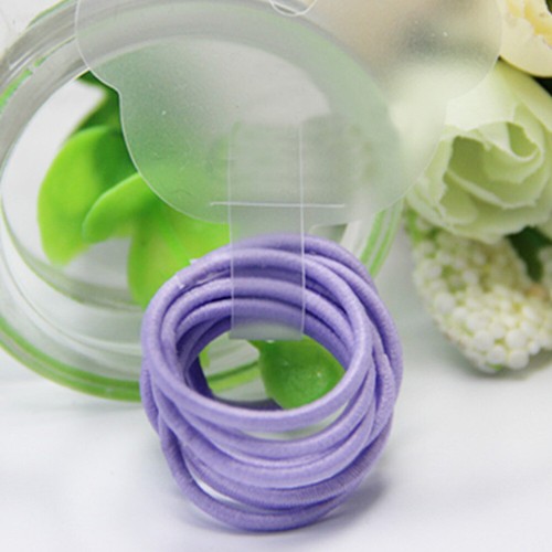 10Pc Colorful Girls Elastic Hair Tie Kids Mini Ponytail Holder Rubber Band Rings - Picture 15 of 47