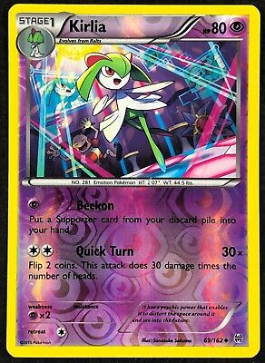 BREAKthrough Set NM Kirlia 69/162 Uncommon Pokemon Card 