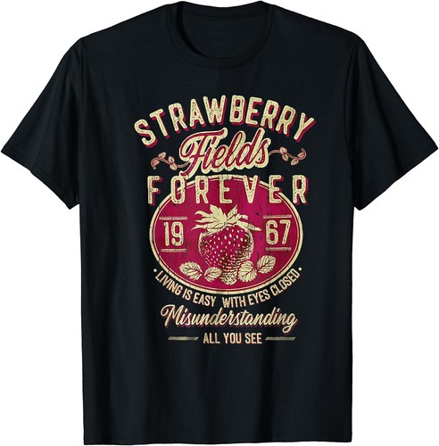 Strawberry Fields Forever, Strawberry Fields T-Shirt Größe S-5XL - Bild 1 von 3