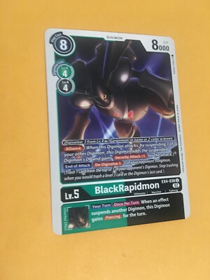 BlackRapidmon EX4-036 U Digimon CCG | Alternative Being Near Mint English