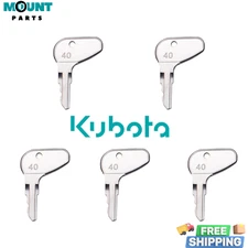 5X Equipment Keys for Kubota L G & M Series Tractors H32412 35260-31852 Keys