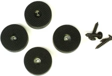 4 Quality Rubber Feet for Guitar Amps Speaker Cabinets Etc, Large Dim 35 mm