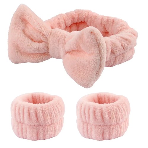 Wash Face Headbands for Women Reusable Spa Wristband Soft Microfiber Towel Wrist - Picture 12 of 20