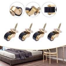 Universal Brass Furniture Castors Rolling Wheels Heavy Duty 4PCS Piano Casters