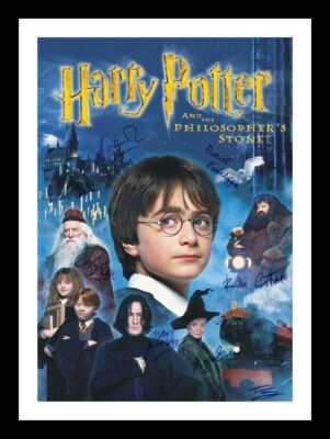 HARRY POTTER AND THE PHILOSOPHER'S STONE CAST AUTOGRAPHED SIGNED & FRAMED PHOTO