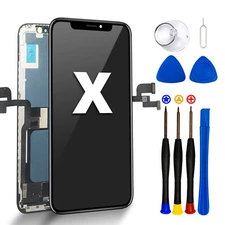 For iPhone X Screen Replacement kit 5.8" LCD Display + Repair Tools + Adhesive