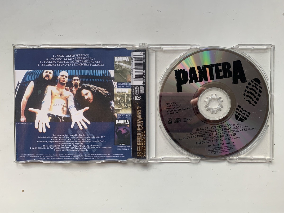 PANTERA サイン入りCD Hard to Find Pantera – Walk (Biomechanical) CD Single 1993