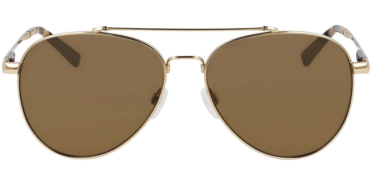 New SHINOLA by Flexon SH-2101S 717 Gold Aviator Sunglasses with Brown Lenses Shinola Runwell Collection Aviator w/ Flexon Memory Metal  main image 4