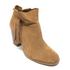 Women's Crown Vintage Raffa Ankle Boots Booties Shoes Size 10 Brown Suede