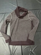 Rag and Bone Shawl Collar Sweater Maroon-   - Small - 70% Wool/30% Cashmere