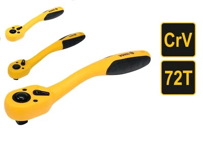 VOREL Ratschen Set 1/4 3/8 1/2 Zoll Umschaltknarre Hebel 72 Zahn Steckschlüssel Profi