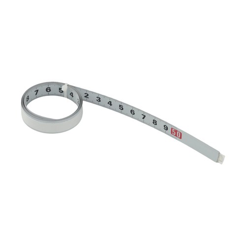 Metrisches Lineal 1 m/2 m Gehrungssäge Spur Maßband selbstklebend - Stahlrück - Bild 9 von 31