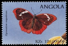 ANGOLA 1019a - Butterflies "Dynastor napoleon" (pb50253)