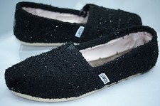 New Toms Women's Shoes Flats Size 6.5 Black Loafers Slippers
