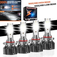 For Ram 2500 2016-2018 9005+9005 LED Headlight High Low Beam Light Bulbs Kit