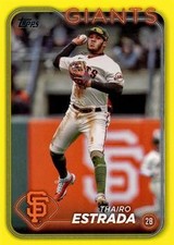 2024 Topps #290 Thairo Estrada Yellow