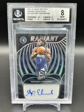 2021-22 Panini Spectra - Radiant Signatures Anthony Edwards #RSI-AED /49 (AU)