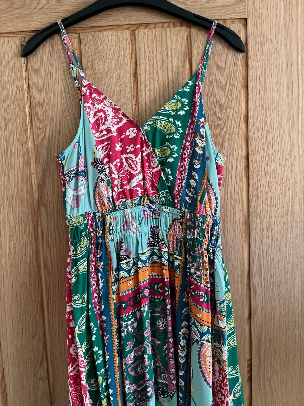 Monsoon Turquoise Multicolour Patchwork Print Mid… - image 4