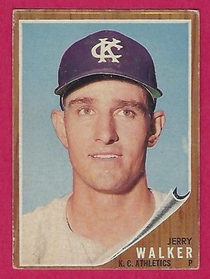 1962 Topps - Jerry Walker #357 - Kansas City Athletics A's - scratches