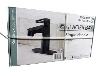 Glacier Bay Kendrick Single Hole Single-Handle Bathroom Faucet in Matte Black