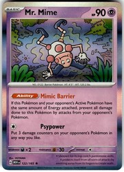 Mr. Mime 122/165 Scarlet & Violet 151 Holo Rare