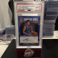 Panini 2018-19 Donruss Optic Jalen Brunson Mavs Sig Series Auto /25 PSA 10