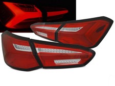 LED Lightbar Rückleuchten Set für Ford Focus 4 MK4 Bj. 18-21 Rot/Chrom