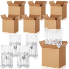 25 Sets 6x4x6 Inches Mug Boxes for Gift, Small Shipping Cardboard Box with Bu...