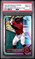 2022 BOWMAN CHROME PROSPECTS #BCP174 JAISON CHOURIO 122/125 PSA 10