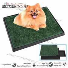 Puppy Dog Pet Potty Training Pee Pad Mat Tray Grass House Toilet W/tray Indoor