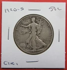 1920-S 50c U.S. Walking Liberty half dollar. Circ. Very pleasing. (126065)