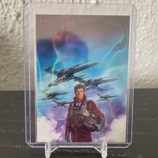 Wedge Antilles 2025 Topps Chrome Star Wars Galaxy Magenta Lava Refractor/250 #17