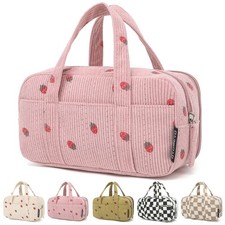 Large Pencil Case Pouch,Extra Big Pencil Bags with Zipper,Cute Corduroy Pencil P