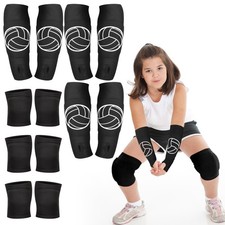 Sosation 3 Set Volleyball Arm Sleeves Knee Pads Youth Kids Boys Girls Protective