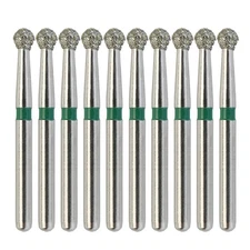 Multi-Use Dental Diamond Round Burs Friction Grip Shank FG 801/021C Coarse Grit