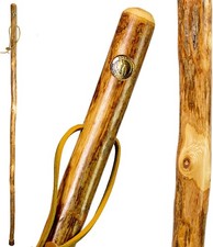 55 in Rustic Wood Walking Stick, Hardwood, Traditional Style