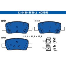 ATE 13.0460-5559.2 Bremsbelagsatz für KIA HYUNDAI SORENTO CARNIVAL SANTA FE MQ4