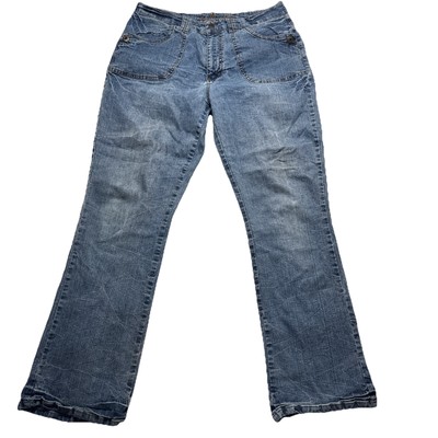 Apollo Womens Jeans Light Wash Size 16(tag) fits 33*30  Y2K style 5-Pocket