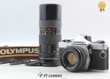 Value 2-lens Exc 5 Olympus OM-1 SLR 35mm Film Camera 50mm f1.8 85-210mm JAPAN