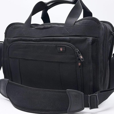 Victorinox Business Bag A4 2Way Large Capacity Leather Handle Used