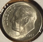 1947 & 1947-D - LOT OF 2 - High Grade - UNC - U.S. SILVER ROOSEVELT DIMES