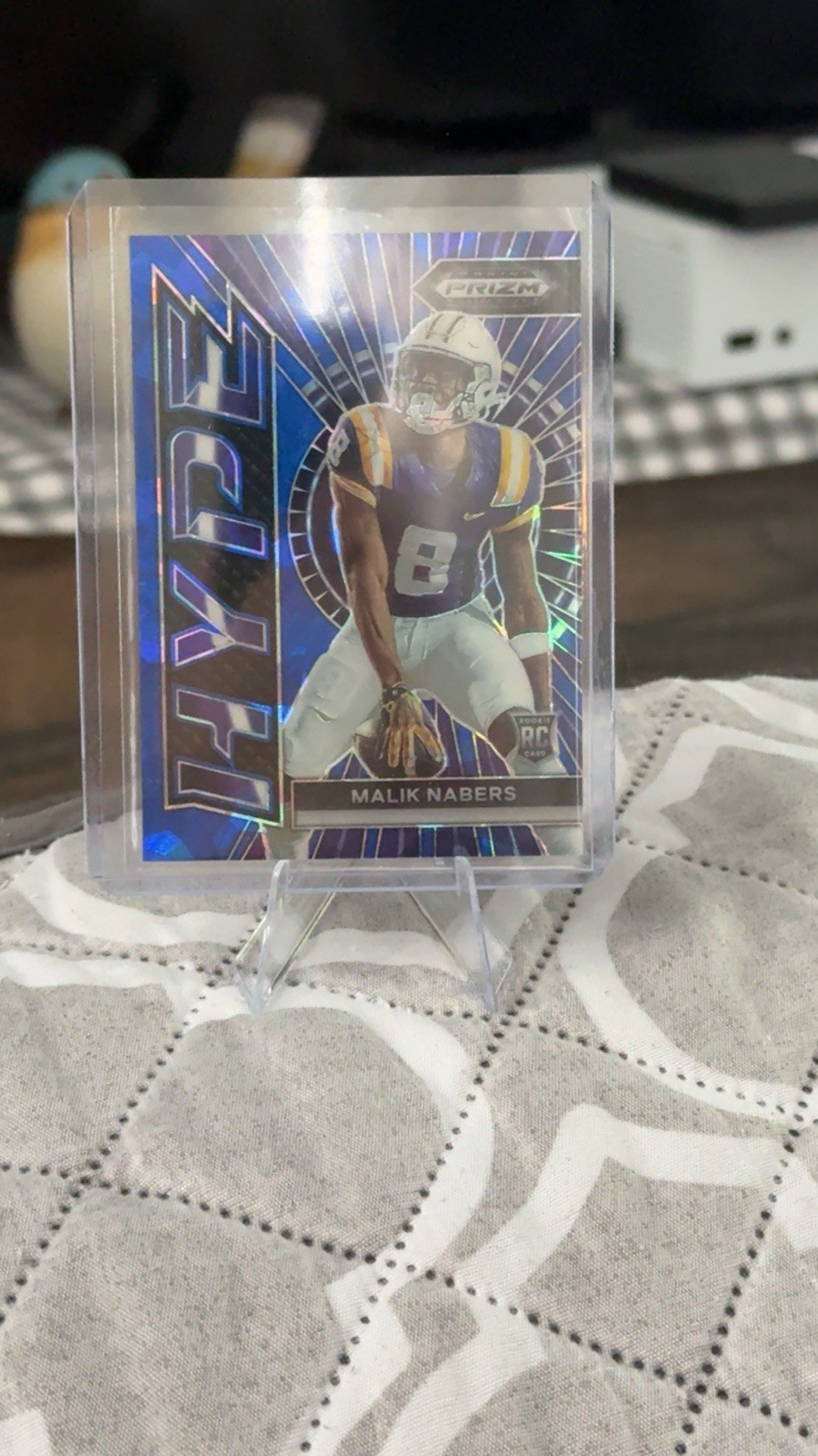 2024 Panini Prizm Draft Picks - Hype Malik Nabers #HP-MN Blue Ice Prizm /99 (RC)