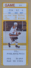 1984 Bobby Clarke FINAL LAST GOAL Hockey Ticket - NHL Philadelphia Flyers